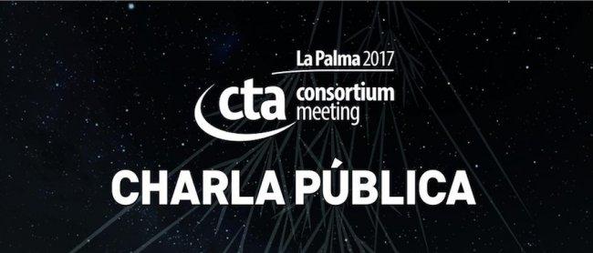 Poster of the public talk "Observing the Extreme Universe from La Palma". Credits: Gabriel Pérez, SMM (IAC).