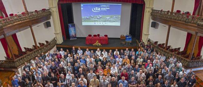 Participants in the CTA Consortium meeting at the Circo de Marte Theatre in Santa Cruz de La Palma. Credit: Elena Mora (IAC).