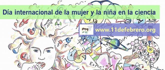 Cartel del Día Internacional de las Mujeres y las Niñas en la Ciencia. Diseño: María del Álamo Ortega.      