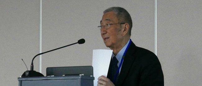 1976 Physics Nobel Laureate, Samuel Ting, at AMS Days at La Palma: Credit: Laurence Barrin.