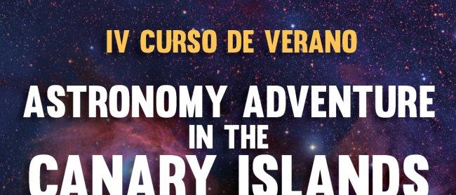 Cartel del curso de verano para profesorado "Astronomy Adventure in the Canary Islands" 2018. Crédito: IAC.