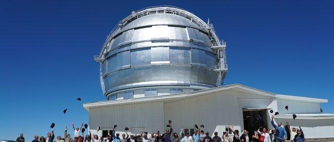 Estrellas de la literatura ‘tocan el cielo’ en el Observatorio de La Palma