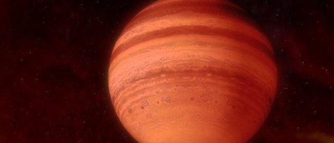 "Ultra hot Jupiter" artistic simulation. Credit: Gabriel Pérez Díaz, SMM (IAC).