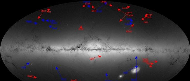 El vals de las pequeñas galaxias que rodean la Vía Láctea