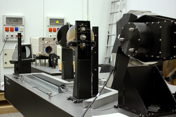 View of the Wavefront corrector under integration at the laboratory