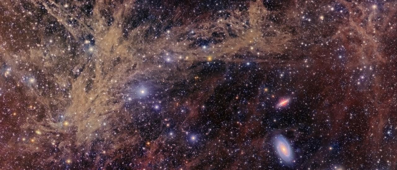 Grupo de Galaxias de M81 (Galaxia de Bode), incluyendo a M82 (Galaxia del Cigarro)