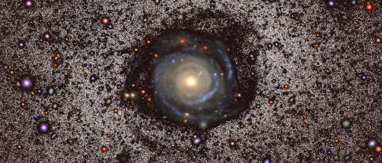 Imagen profunda de la galaxia gigante Malin 2