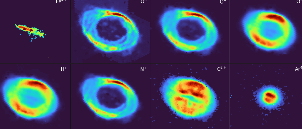 Individual WEAVE LIFU emission-line images of the Ring Nebula