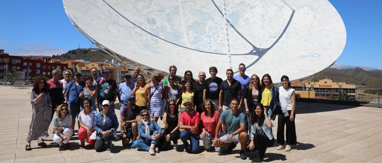 Profesores en la terraza del MCC