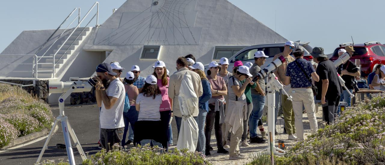 Teachers during a solar observation