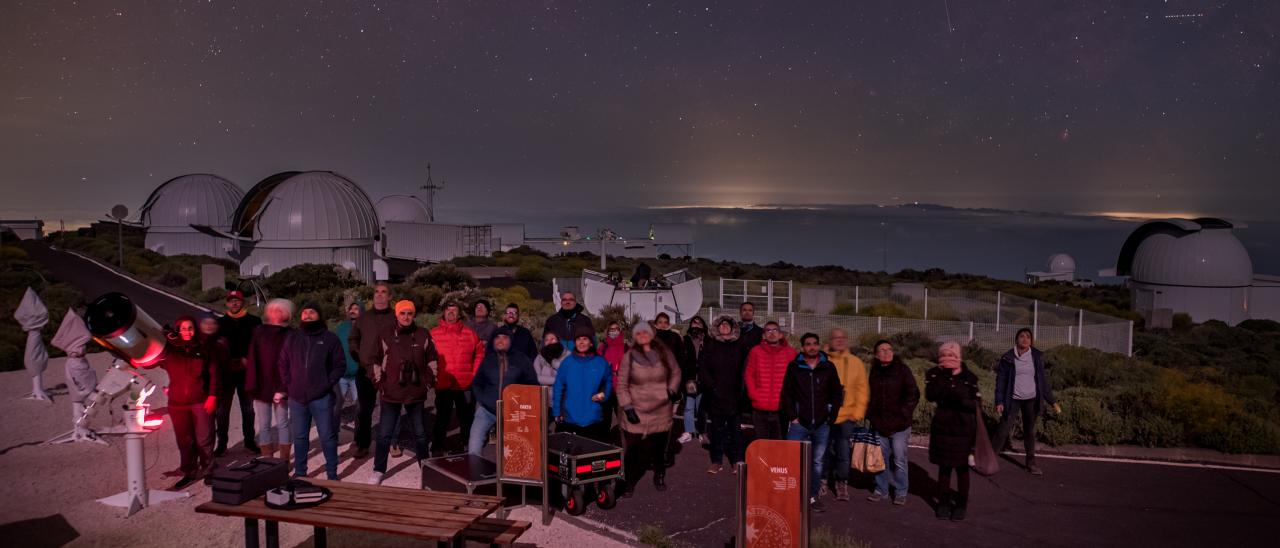 Visita de "Amigos del IAC" en el OT