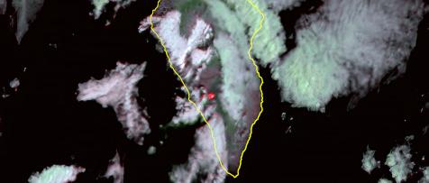 La Palma from Space with the DRAGO camera