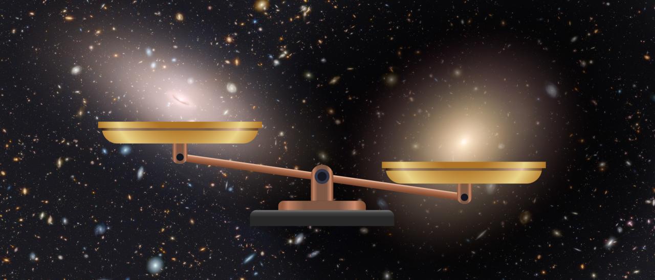 Comparison between galaxies with and without dark matter