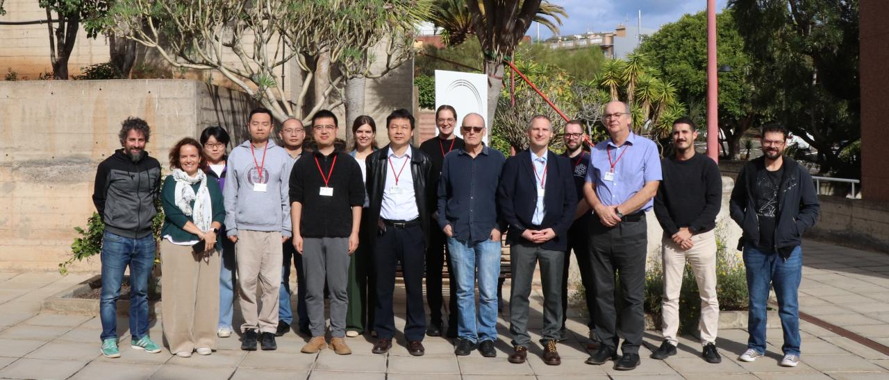 Members of the NAOC, LJMU and IAC attending the meeting about the NRT at the IAC headquarters