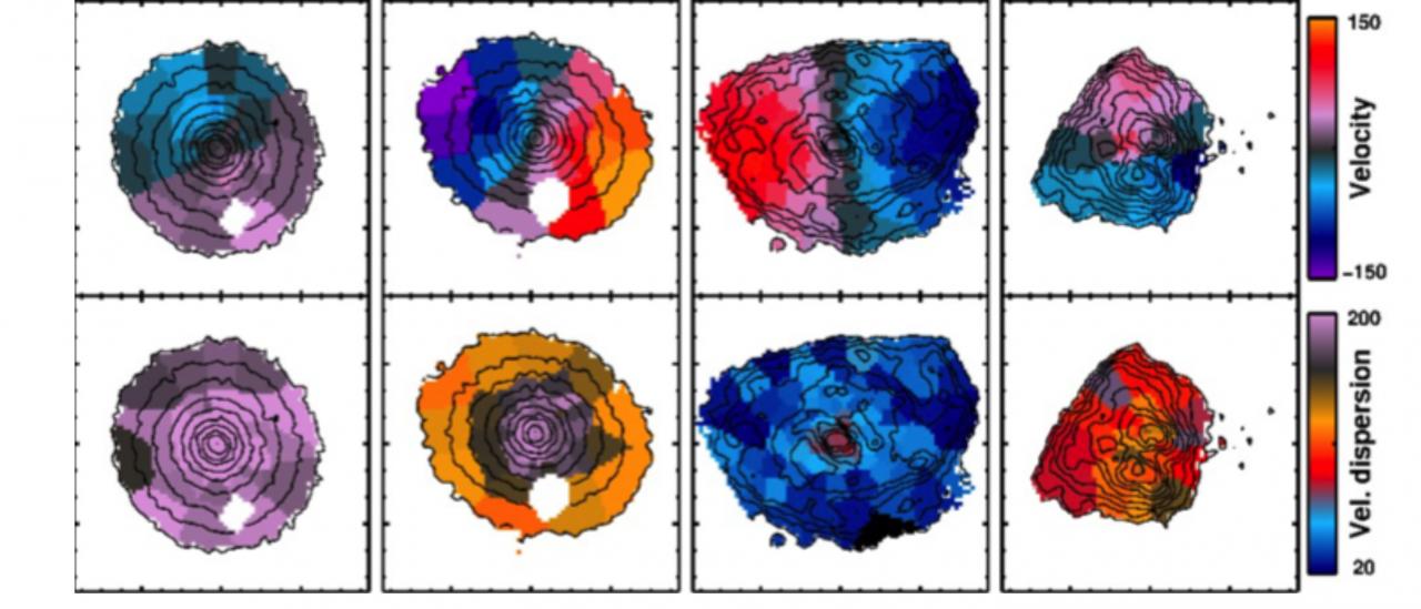 Four galaxies from the CALIFA survey. 