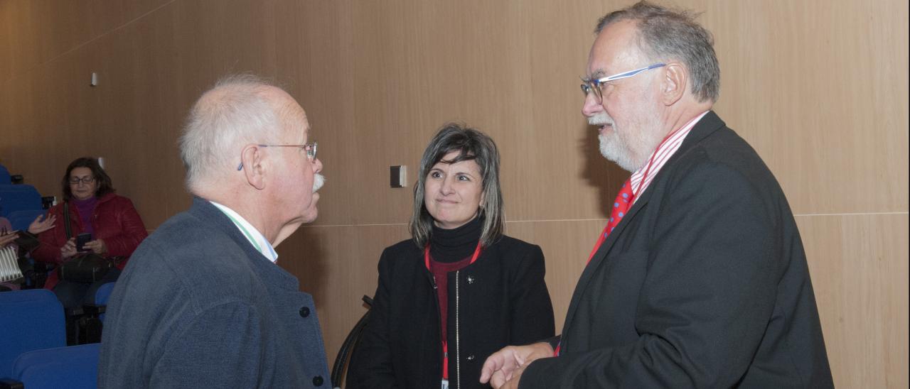 From left to right: Leif Edvinsson, Isabel León Pérez and Günter Koch.