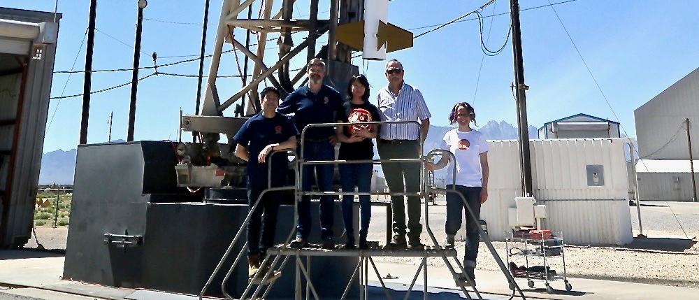 Joten Okamoto, David McKenzie, Ryohko Ishikawa, Javier Trujillo Bueno and Laurel Rachmeler. Credit: US Army, White Sands Missile Range.