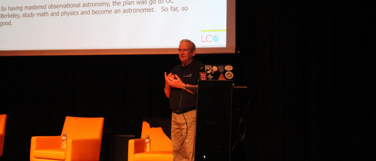 Wayne Rosing during his talk "Entrepreneuring astrophysics"