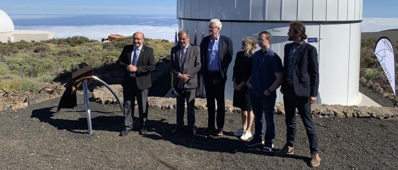 Inauguración del telescopio ARTEMIS en el Observatorio del Teide