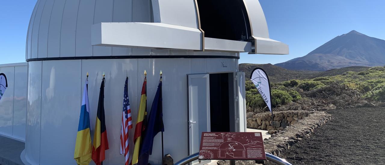 Artemis telescope, from the Speculoos network, at the Teide Observatory. 