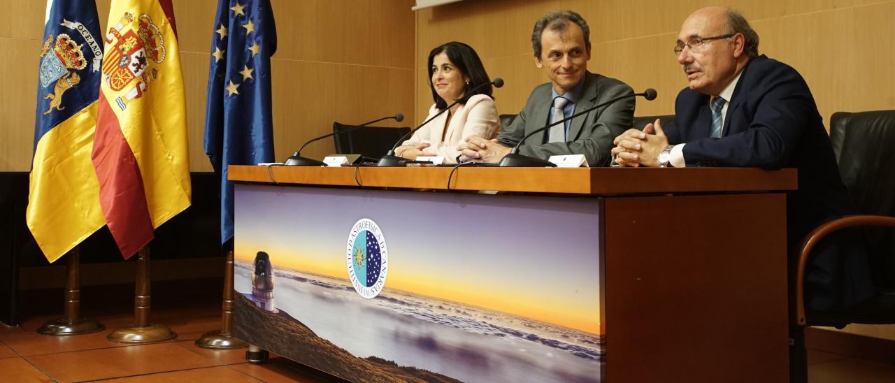 Rueda de prensa tras el Consejo Rector del IAC