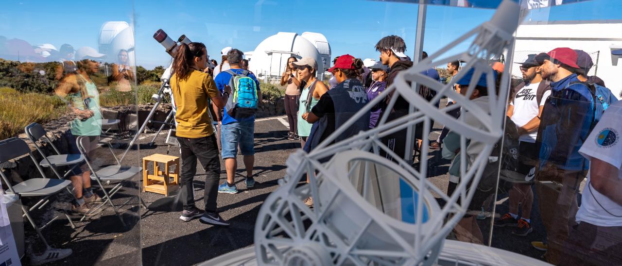 Jornada de Puertas Abiertas 2023 - maqueta del European Solar Telescope 