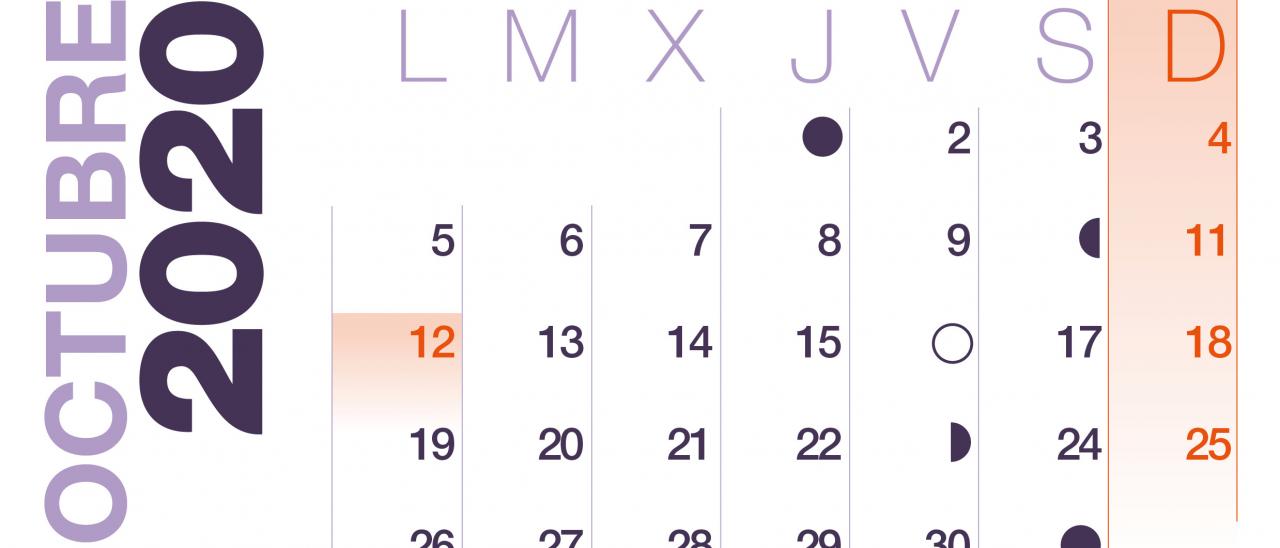 Calendario 2020 Octubre Instituto De Astrofisica De Canarias Iac foto calendario 2020
