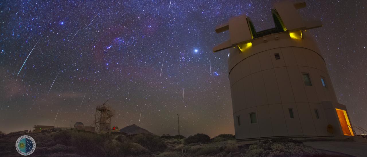 Geminids on the Teide Observatory