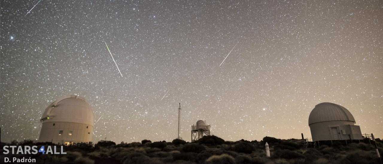 Meteoros registered at the Teide Observatory the 4th January 2107