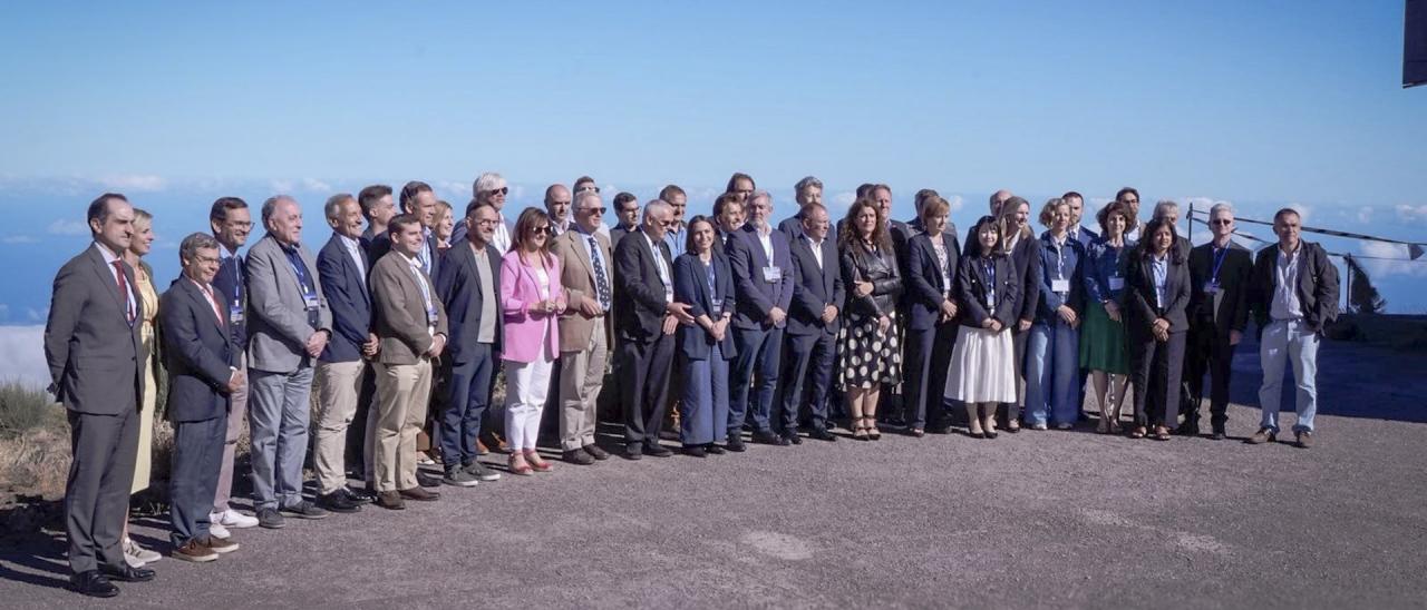 Asistentes a las jornadas "Astrofisica y Espacio" celebradas en La Palma en el marco del programa DiploInnova 