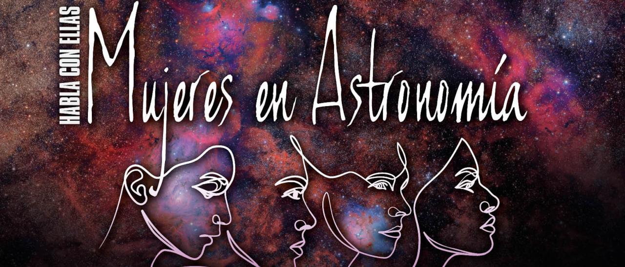 Poster for the 2024 edition of "Habla con Ellas: Mujeres en Astronomía"