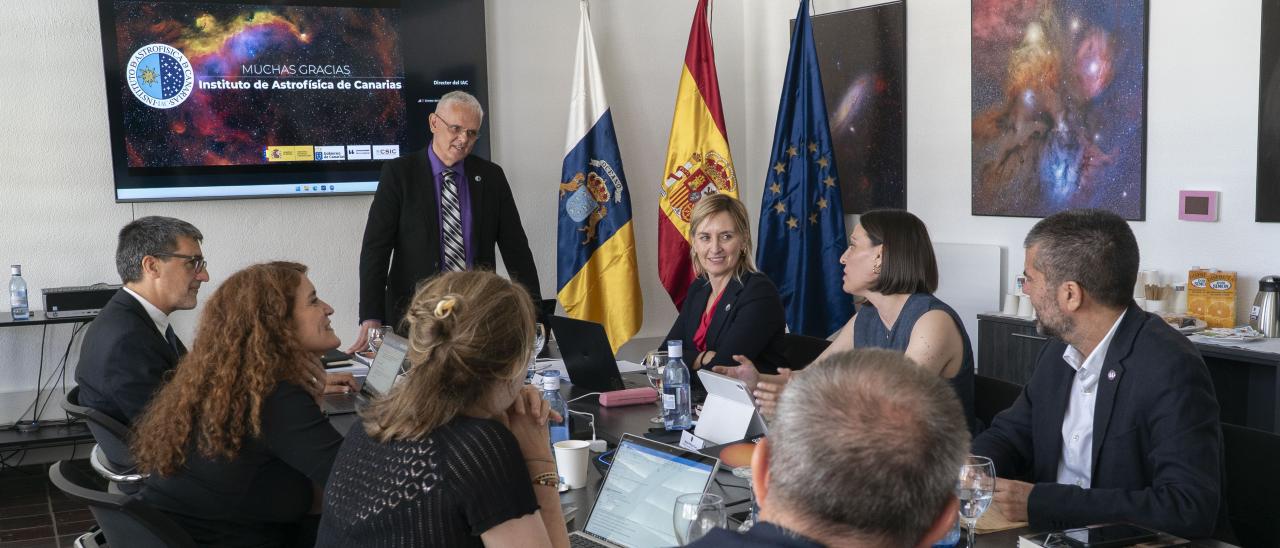 Reunión del Consejo Rector del IAC celebrada en la sede del centro en La Laguna