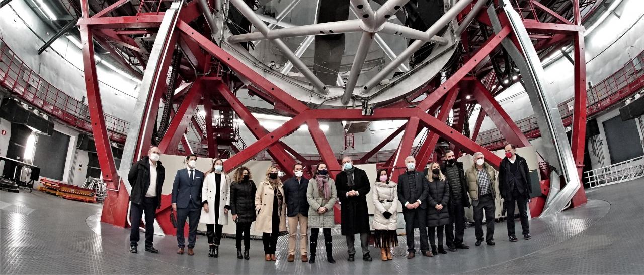 Delegation from the Tourism Summit at the Gran Telescopio Canarias