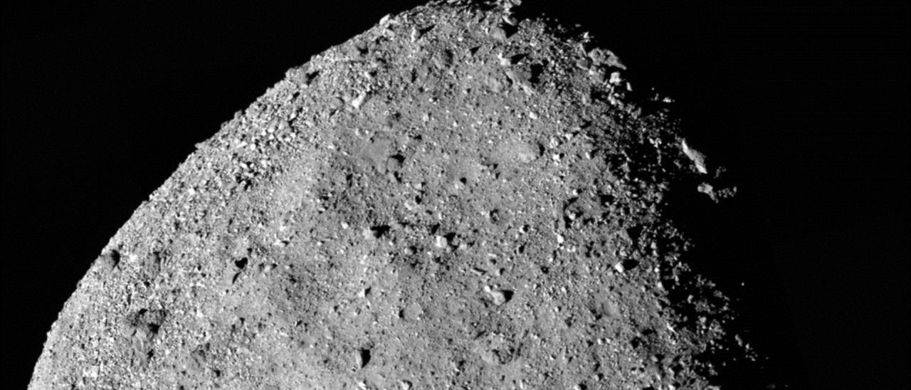 Mosaic image of asteroid Bennu