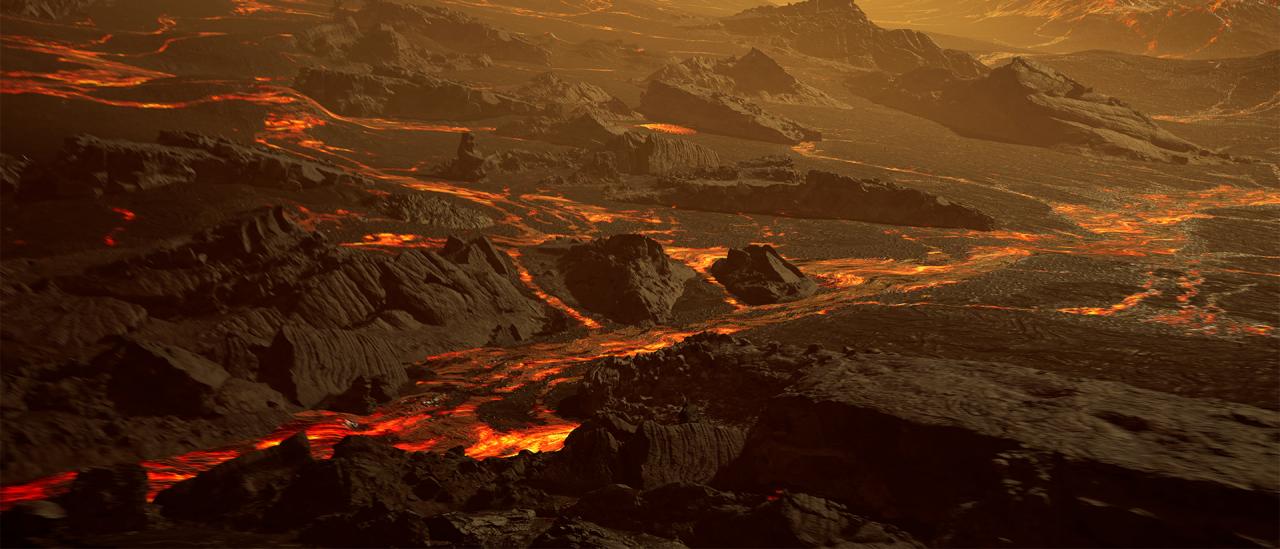 Artistic impression of the surface of Gliese 486 b. Credit: RenderArea.
