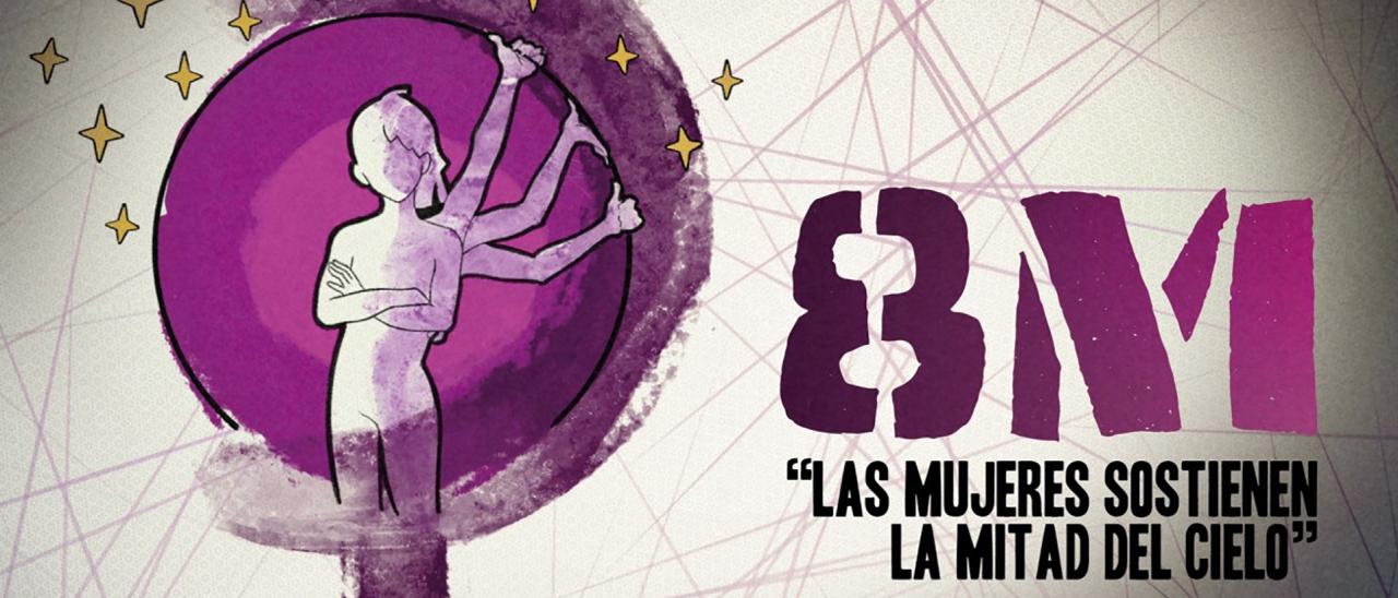 Ilustración del 8 de marzo: Día Internacional de la Mujer. Crédito: Inés Bonet (IAC).