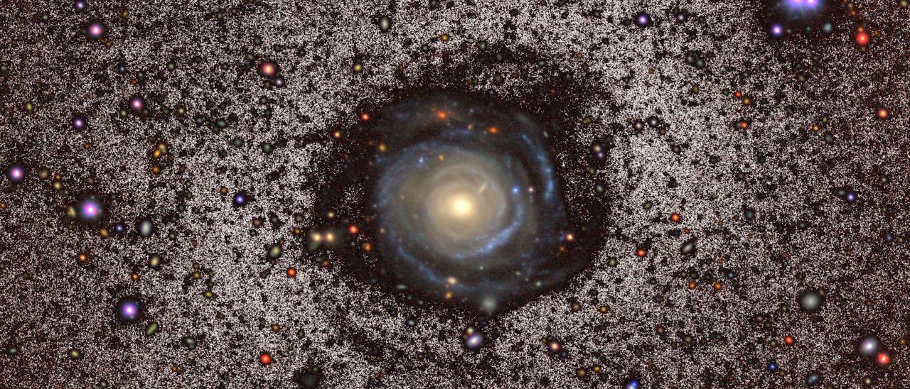 Imagen dela galaxia Malin 2 obtenida con el telescopio Two-meter Twin Telescope (TTT) del Observatorio del Teide.
