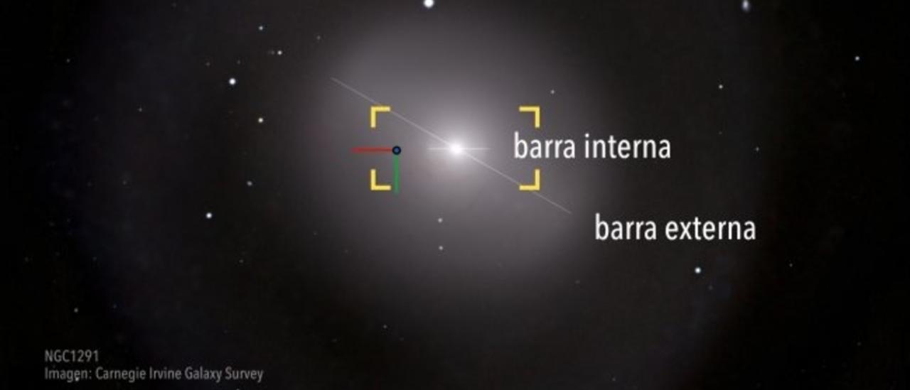 Galactic composition of NGC 1291 in which its "peanut" structure is shown. Credit:  Gabriel Pérez Díaz, SMM (IAC). 