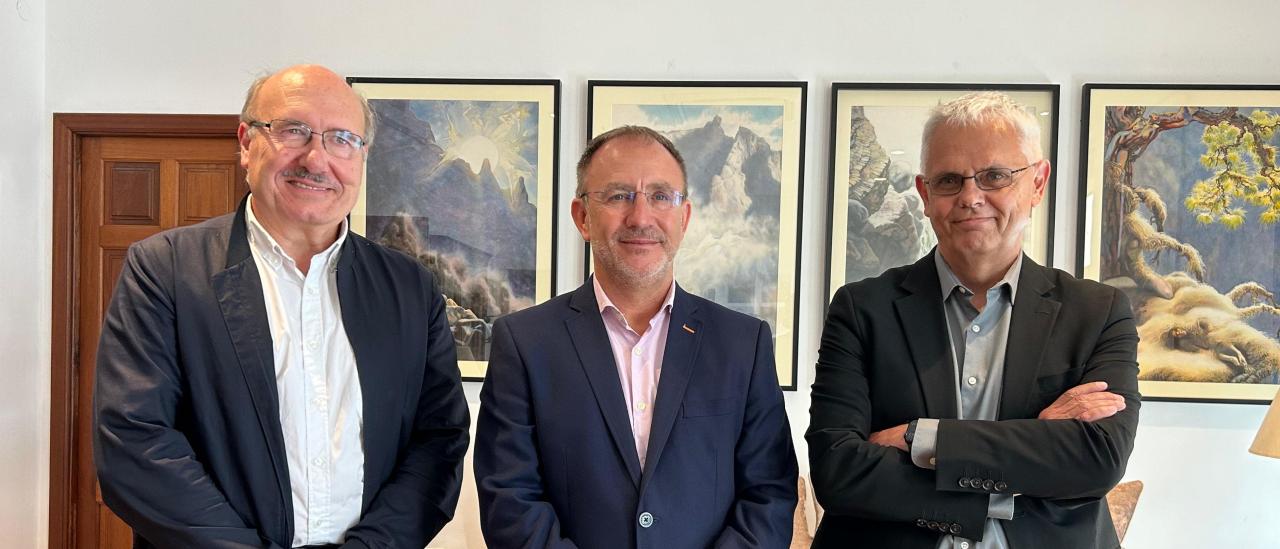 Rafael Rebolo, Sergio Rodríguez y Valentín Martínez Pillet