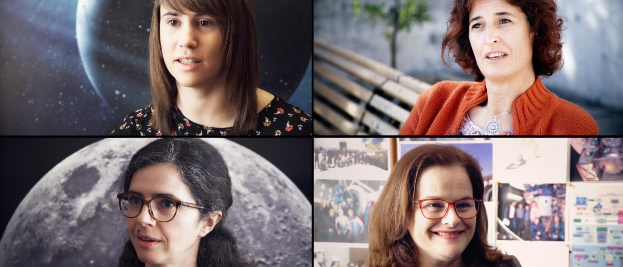 Lucía González Cuesta, Susana Delgado Marante, Julia de León Cruz and Mary Barreto Cabrera