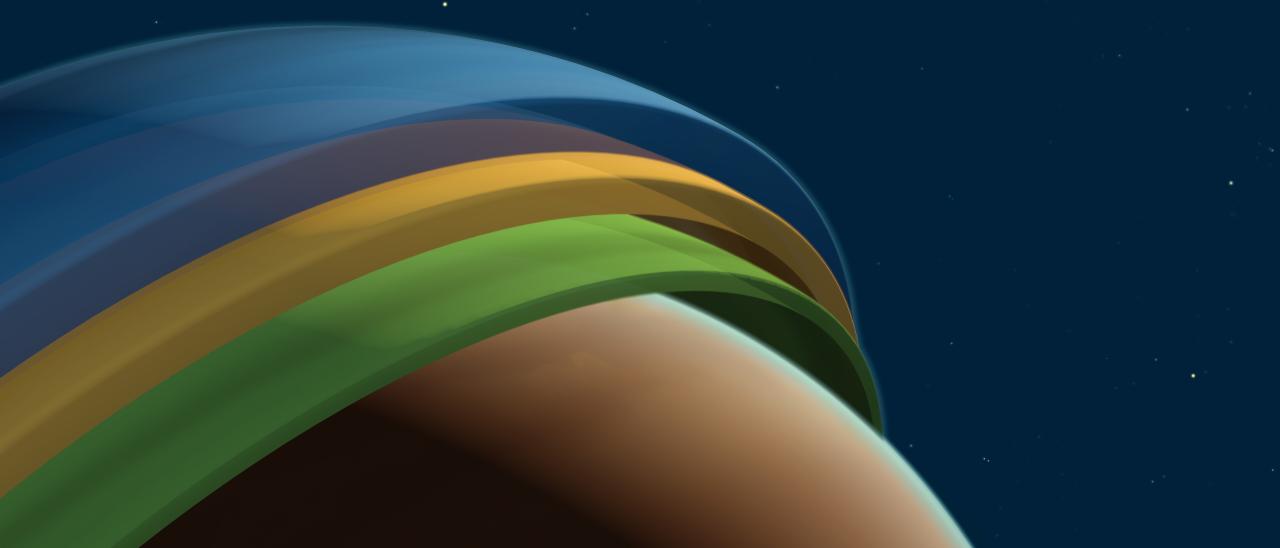 The 3D structure of the atmosphere of the exoplanet Tylos. Credit: ESO/M. Kornmesser