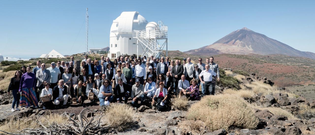 The attendees at the Research Infrastructures Conference visiting the OT