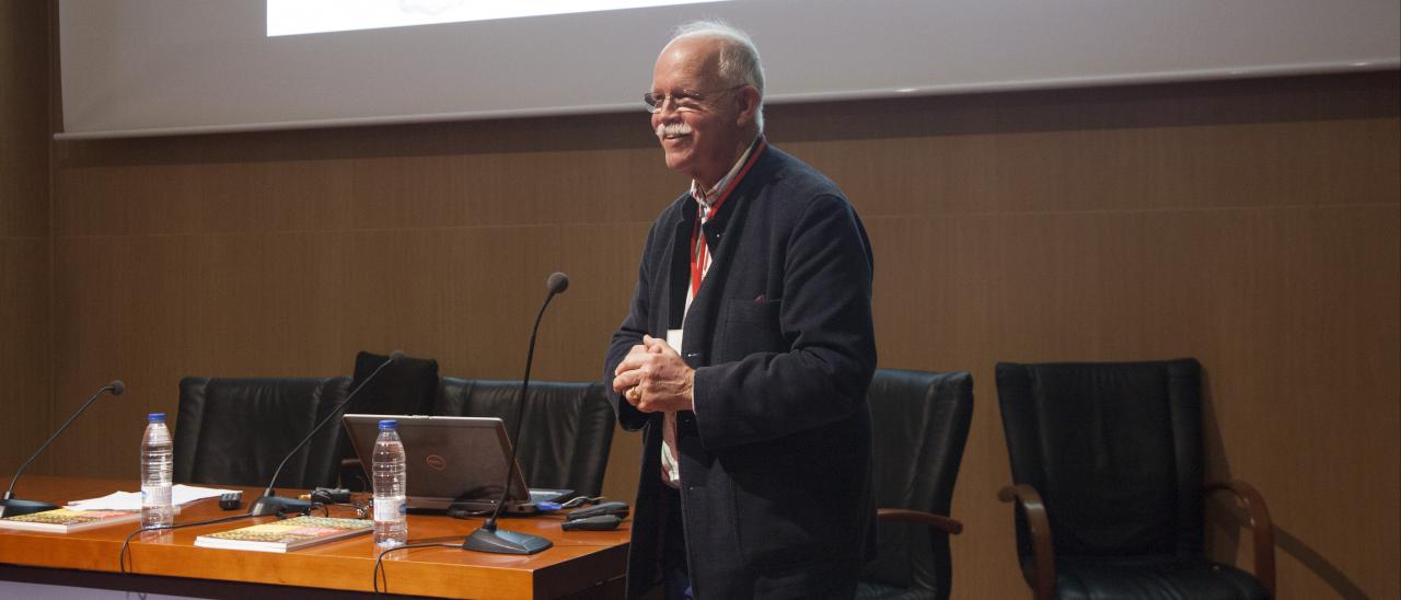 Leif Edvinsson at his talk. 