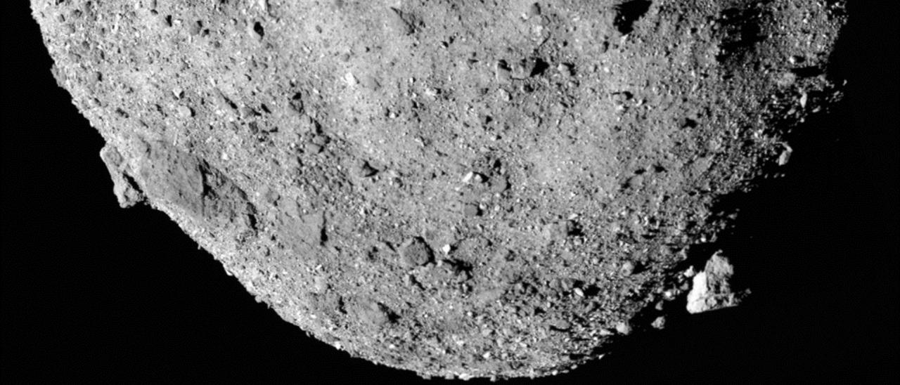 Mosaic image of asteroid Bennu.