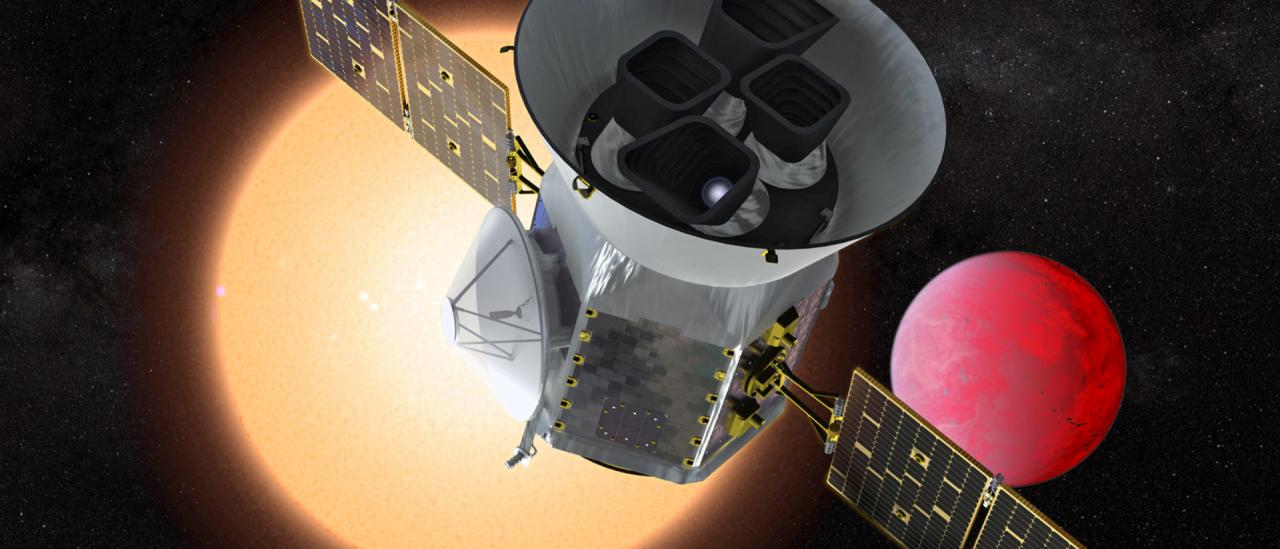 The Transiting Exoplanet Survey Satellite (TESS) of NASA. Credit: NASA 