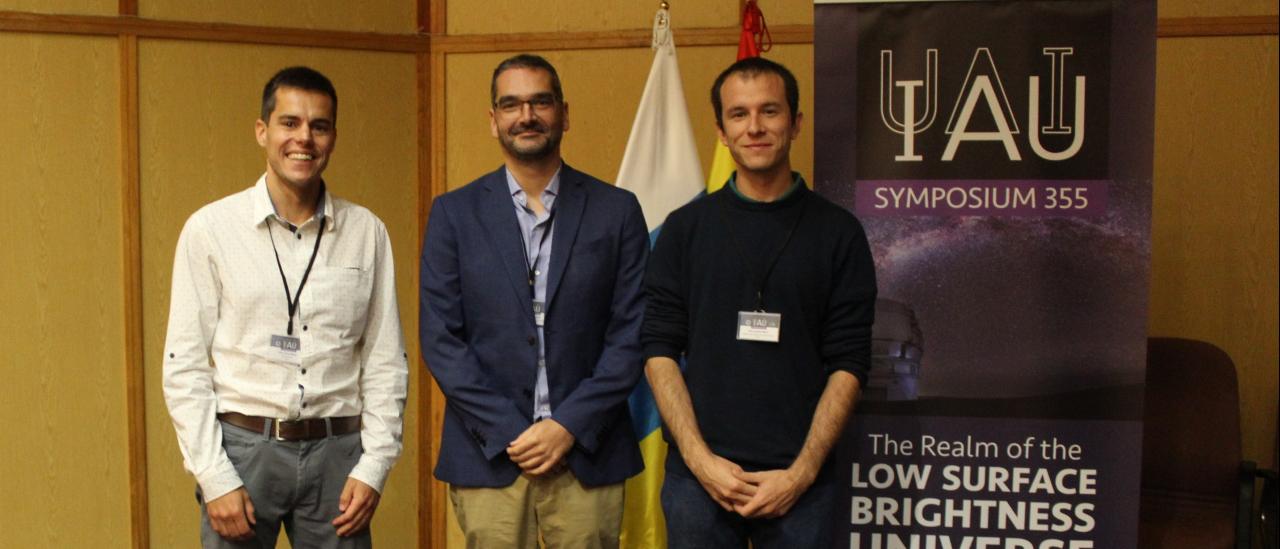 From left to right: Aleix Roig, Ignacio Trujillo y Raúl Infante-Sáinz. Credit: Alejandra Rueda Moral (IAC). 