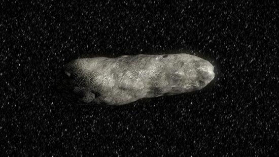Simulation of asteroid 2012 DA14 according to the dimensions determined in the study during its approximation to the Earth on 15 February 2013. Credits: Multimedia Service (IAC)