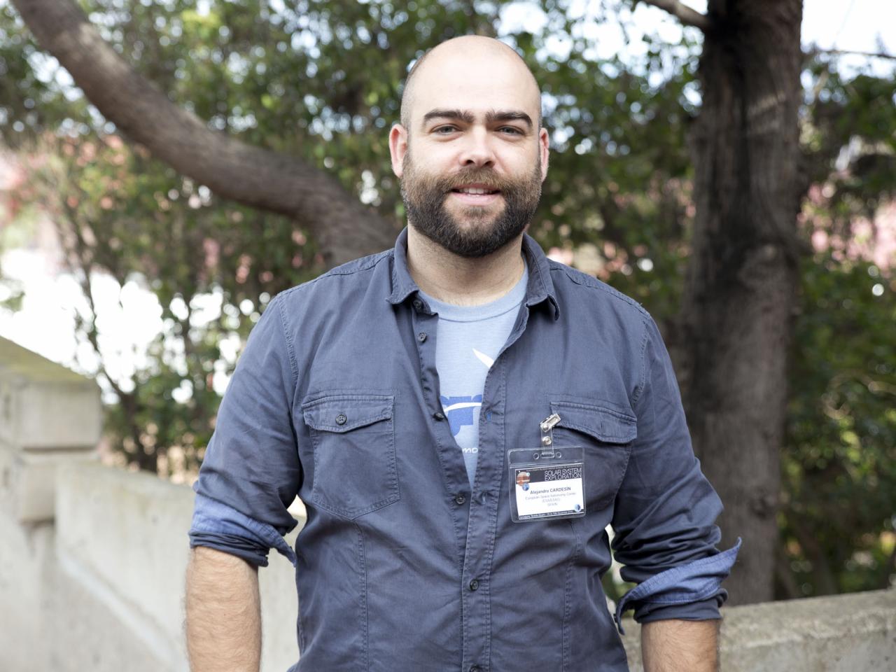 Alejandro Cardesín in the XXVIII Canary Islands Winter School of Astrophysics, organized by the Instituto de Astrofísica de Canarias (IAC). Credit: Elena Mora (IAC).