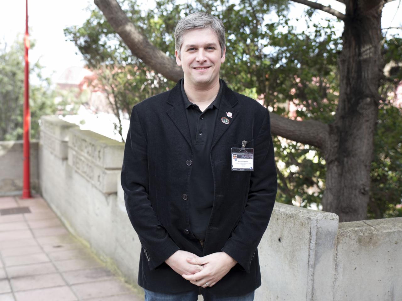 Sebastien Besse in the XXVIII Canary Islands Winter School of Astrophysics, organized by the Instituto de Astrofísica de Canarias (IAC). Credit: Elena Mora (IAC).