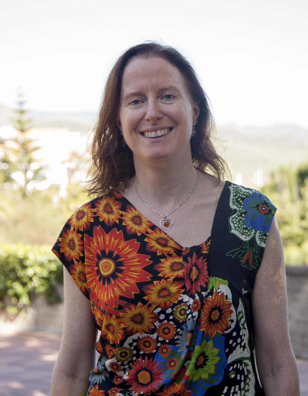 Elizabeth Ferrara at the Instituto de Astrofísica de Canarias (IAC) headquarters. Credits: Inés Bonet, UC3/IAC